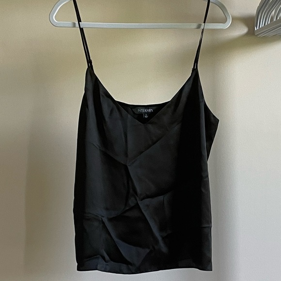 Intermix Karina Silk Camisole in Black, L NWT - Picture 5 of 10